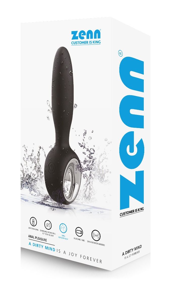 Anal Plug vibrante con 3 velocit&agrave; - Stimolatore del punto G/punto P