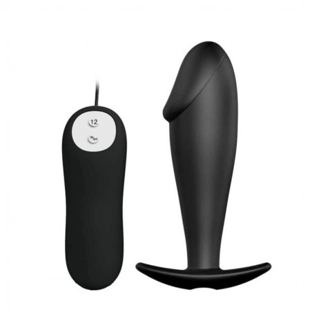 Plug anale vibrante a batteria con telecomando 